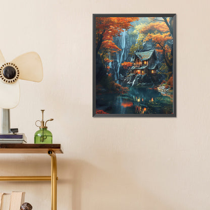 House Scenery - Full Round Drill Diamond Painting 40*50CM