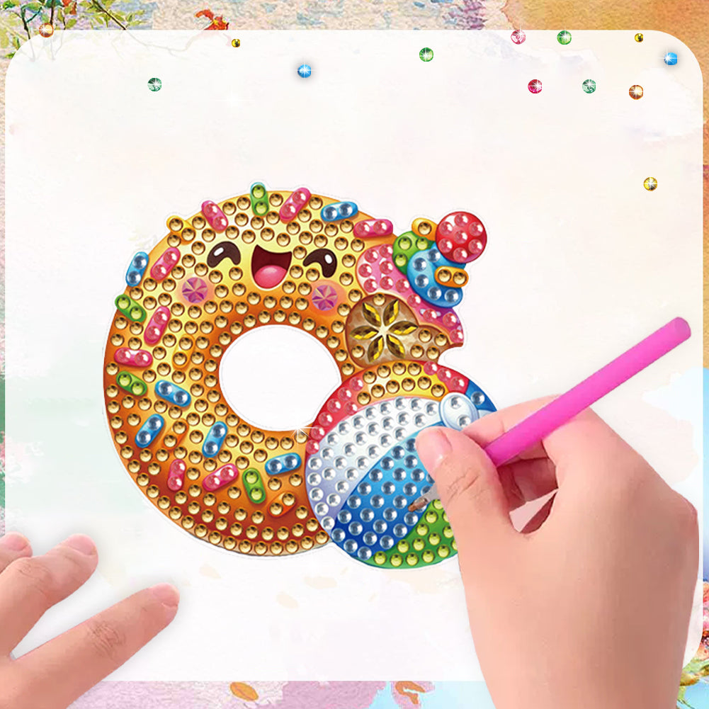 6 Pcs Diamond Art Fridge Magnet DIY Diamond Painting Refrigerator Magnet