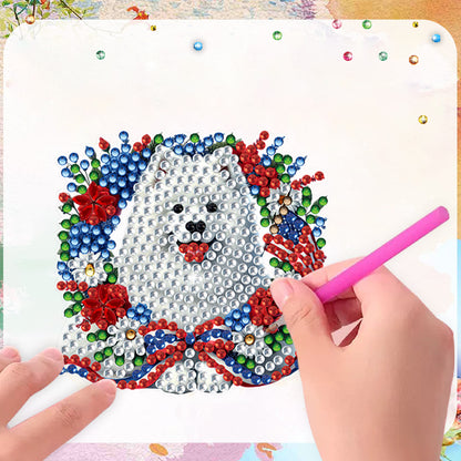 6 Pcs Diamond Art Fridge Magnet DIY Diamond Painting Refrigerator Magnet