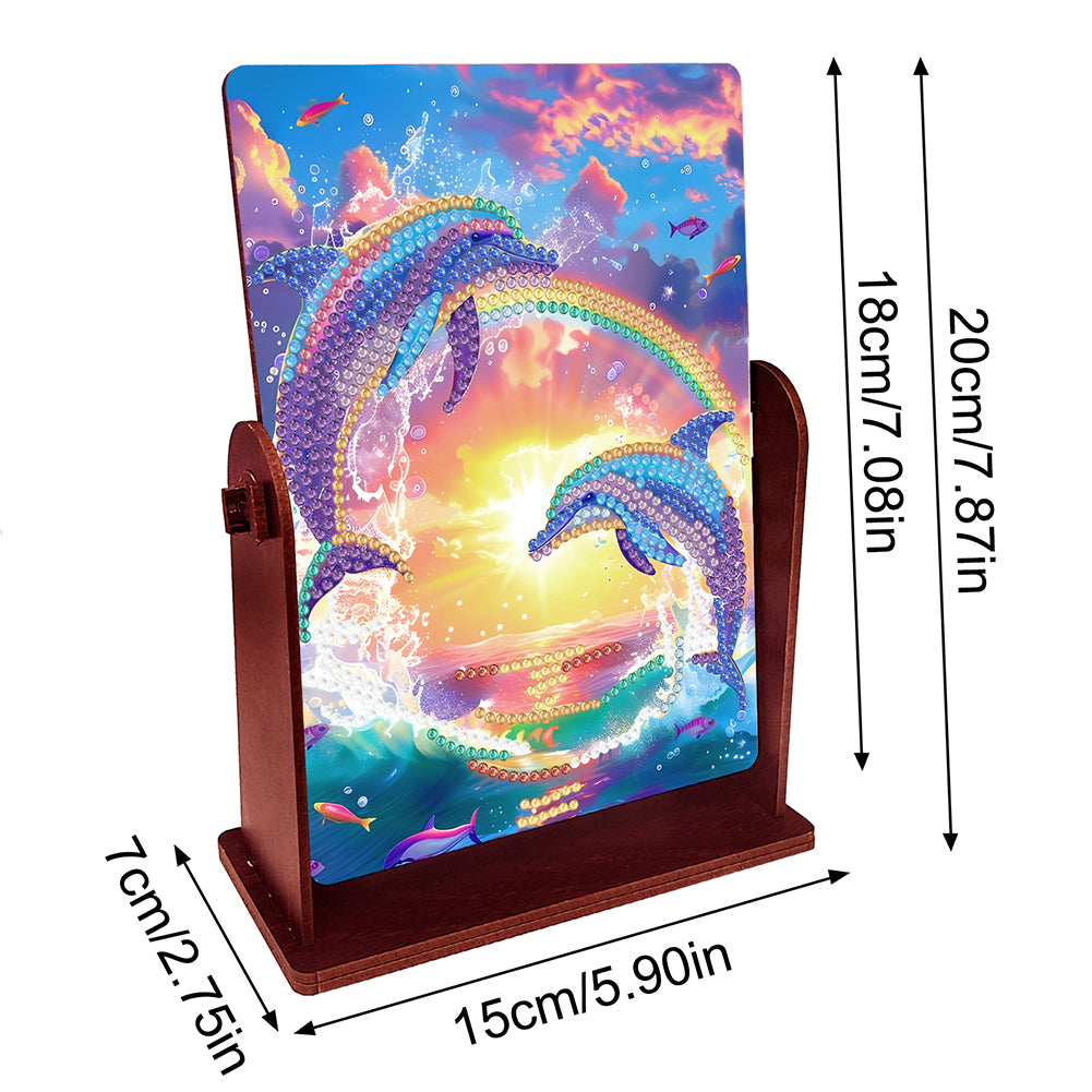 Animals Special Shape 5D DIY Diamond Art Tabletop Decor Bedroom Table Wall Decor