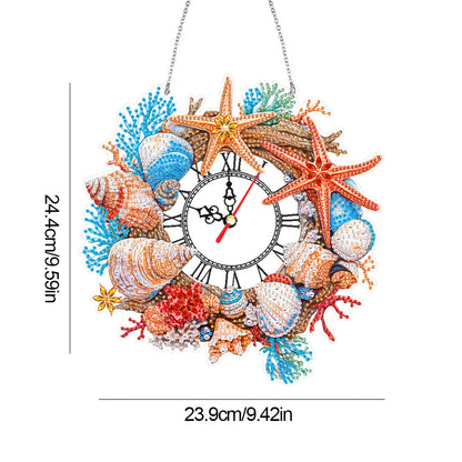 Acrylic Special Shape Flowers 5D Diamond Painting Clock Art Craft for Home Decor