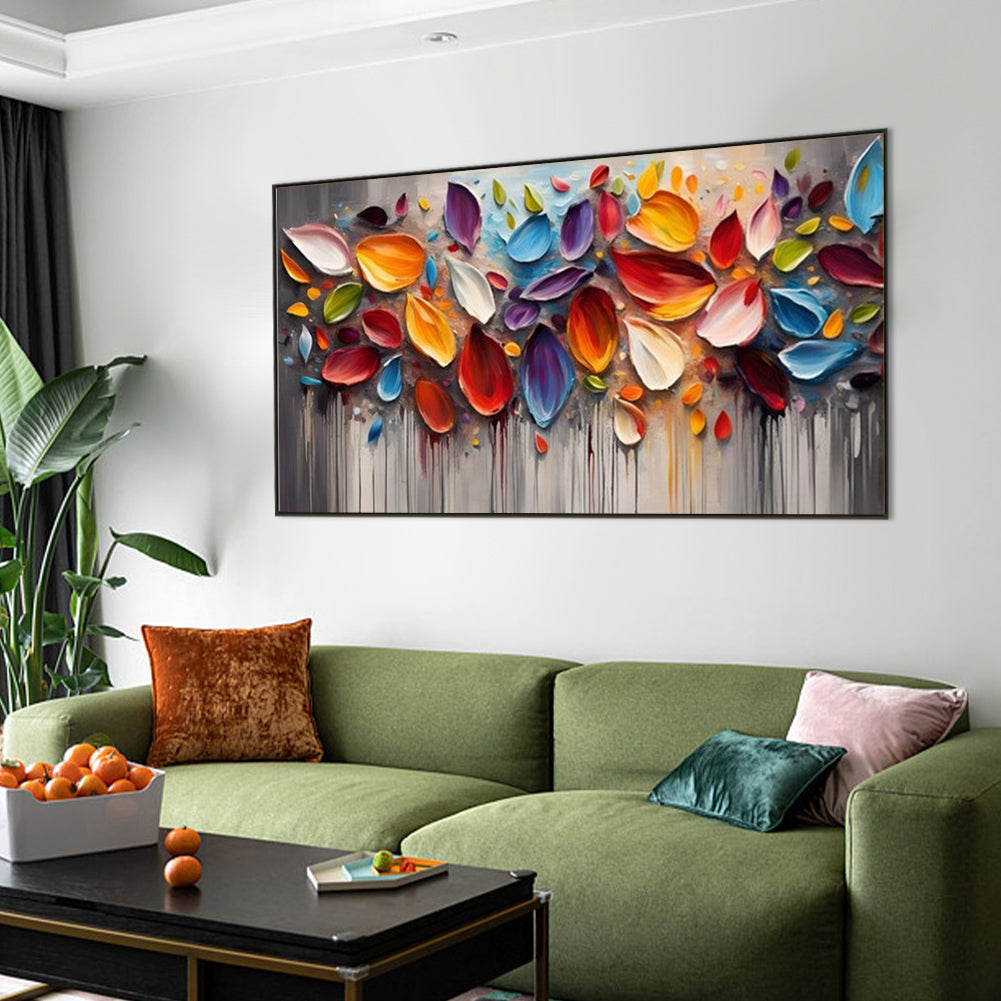Decorative Flower Painting - Full Round Drill Diamond Painting 70*40CM