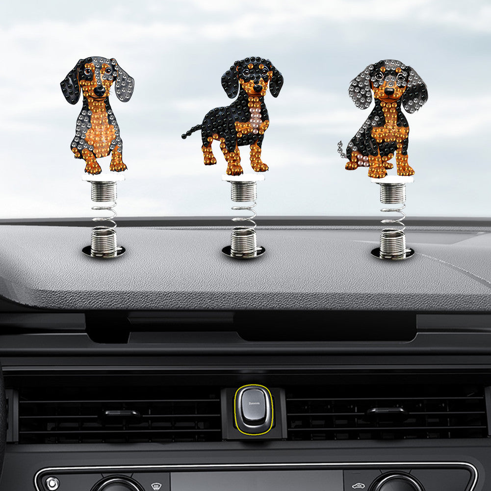 5Pcs Frog Handmade Bobblehead Decoration Spring Stand Dancing Doll for Beginners