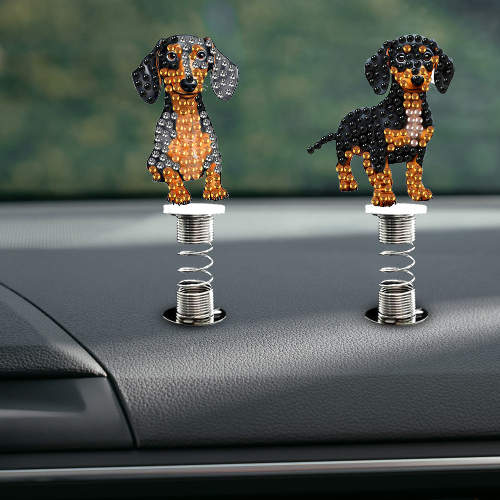 5Pcs Frog Handmade Bobblehead Decoration Spring Stand Dancing Doll for Beginners