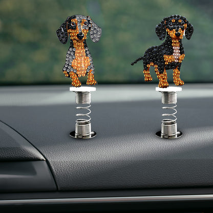 5Pcs Frog Handmade Bobblehead Decoration Spring Stand Dancing Doll for Beginners