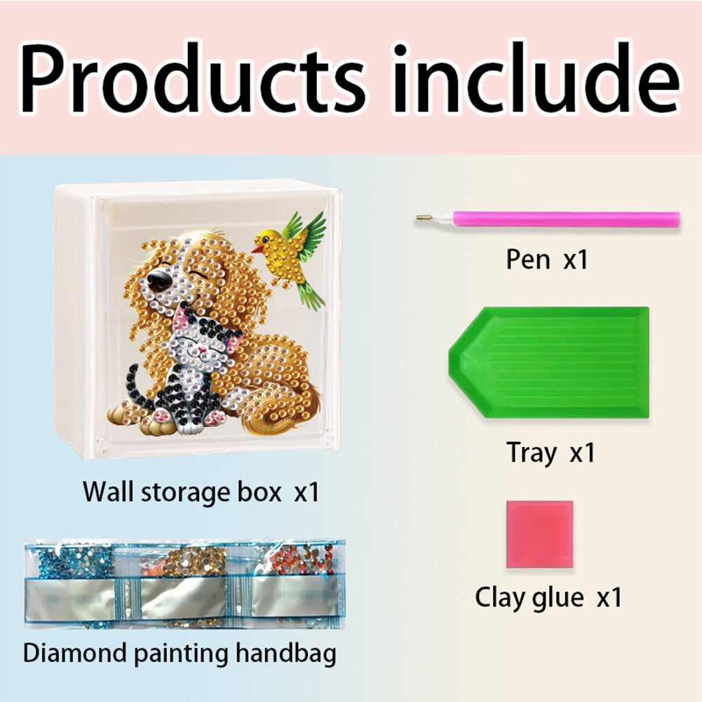 DIY Diamond Painting Storage Organizer Wall Mount Diamond Art Organizer Box