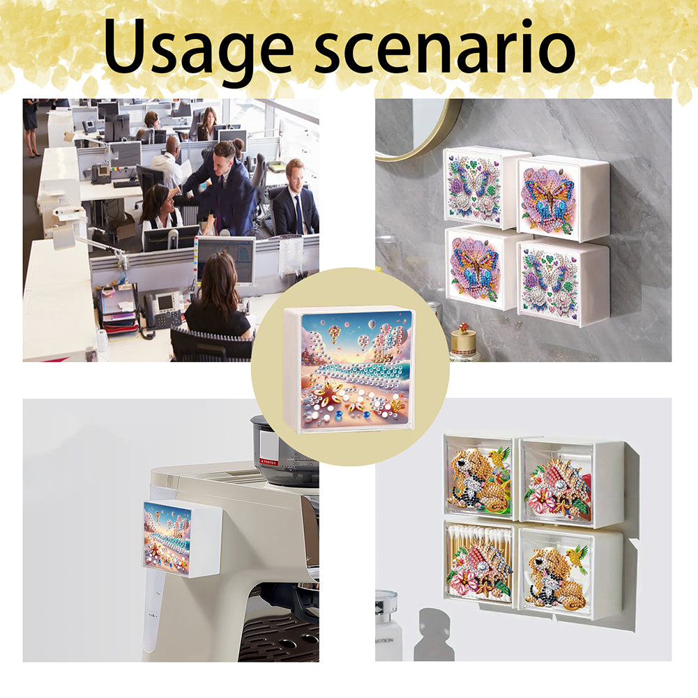 DIY Diamond Painting Storage Organizer Wall Mount Diamond Art Organizer Box