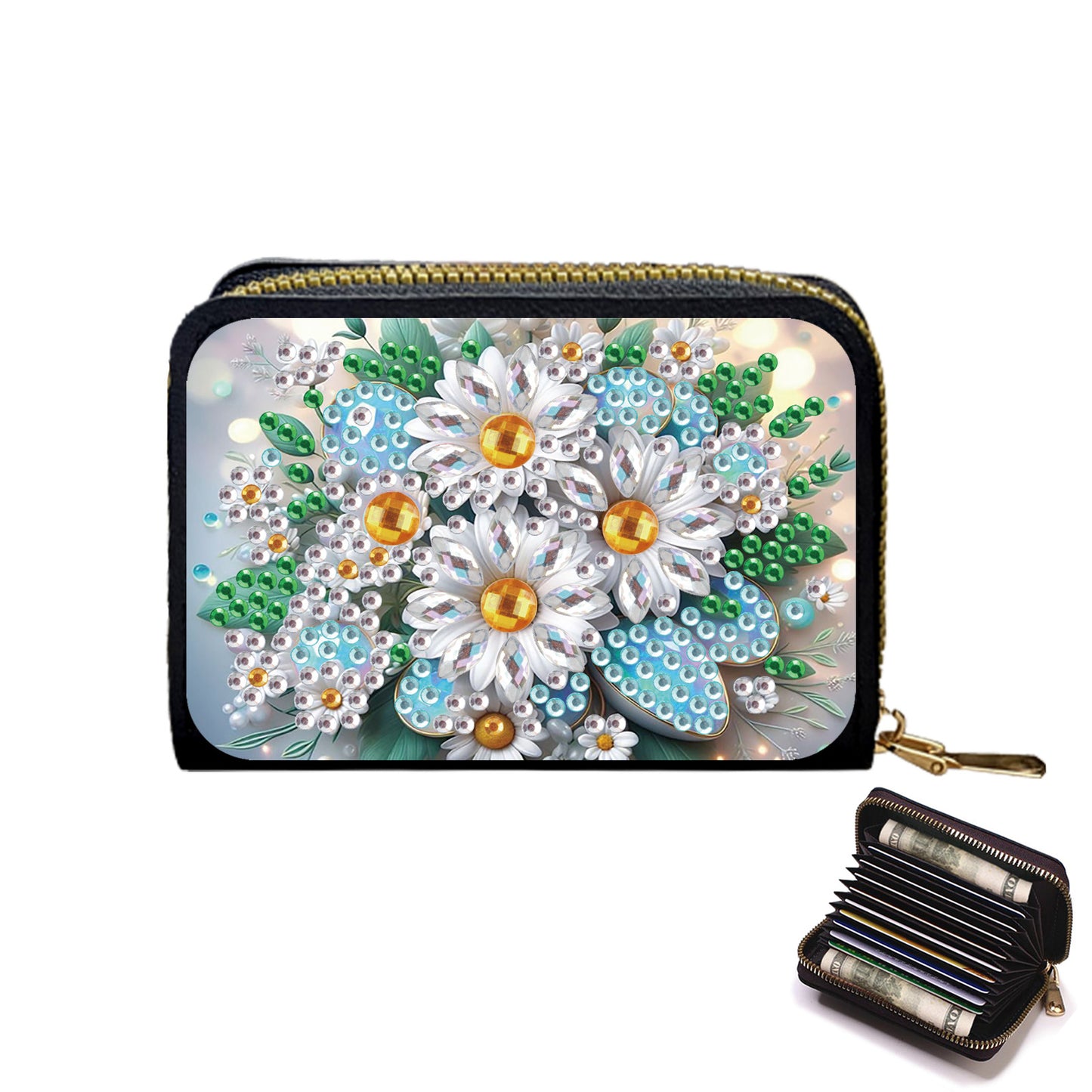 5D DIY Diamond Painting Wallet Diamond Painting Card Holder Coin Purse DIY Craft