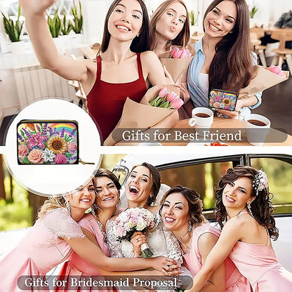 5D DIY Diamond Painting Wallet Diamond Painting Card Holder Coin Purse DIY Craft