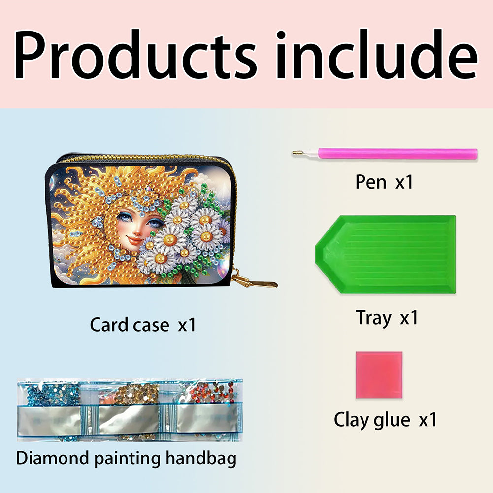 5D DIY Diamond Painting Wallet Diamond Painting Card Holder Coin Purse DIY Craft