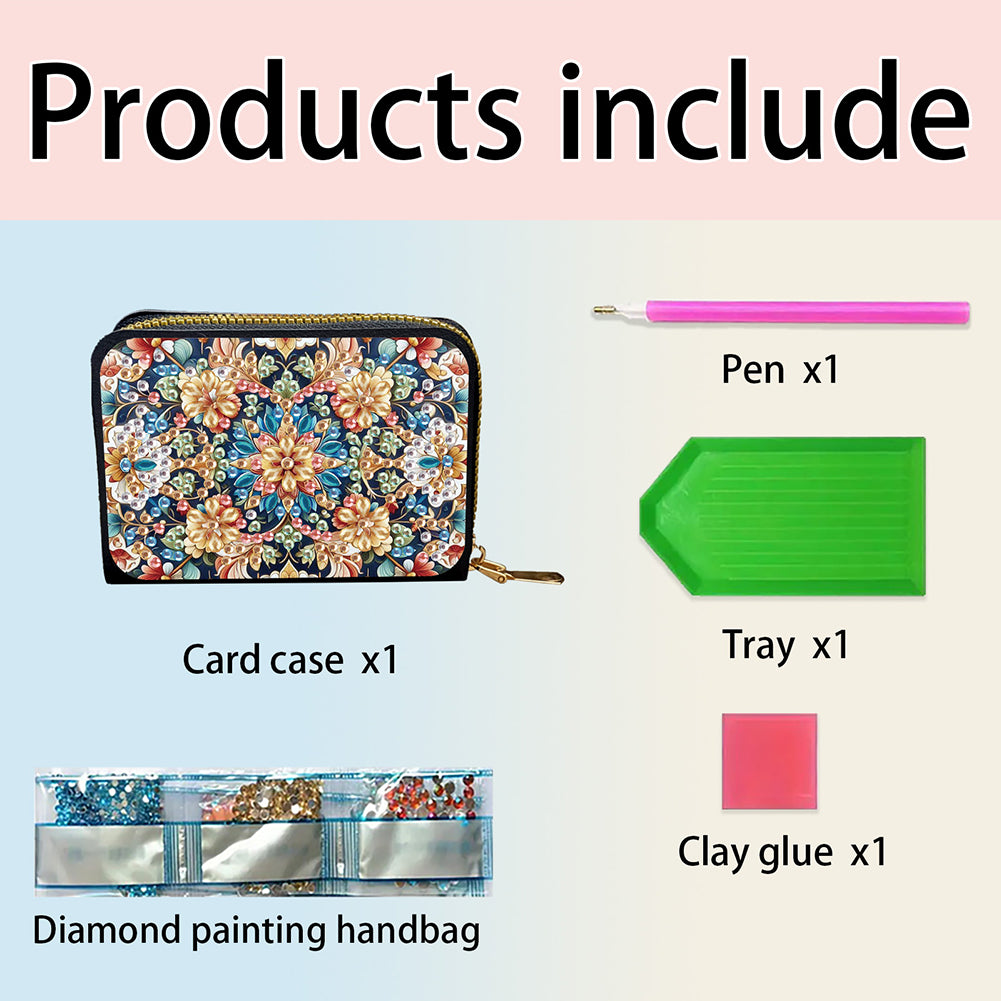 5D DIY Diamond Painting Wallet Diamond Painting Card Holder Coin Purse DIY Craft