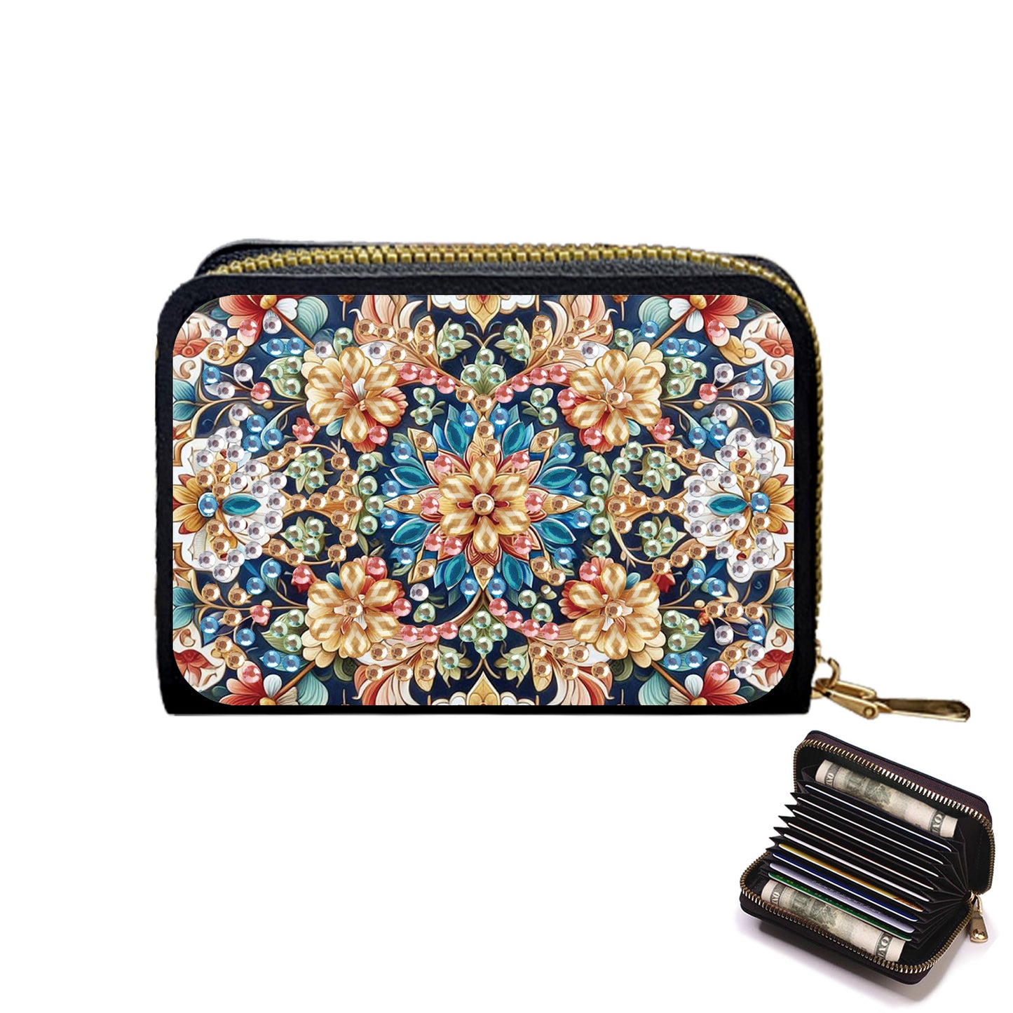 5D DIY Diamond Painting Wallet Diamond Painting Card Holder Coin Purse DIY Craft