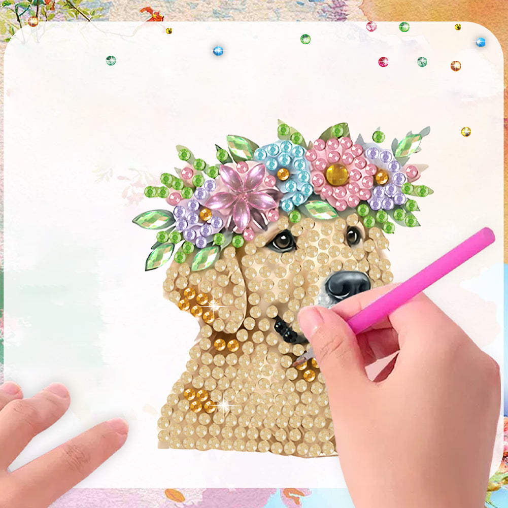 6 Pieces/set Animal Cake DIY Diamond Painting Magnets Refrigerator Fridge Magnet
