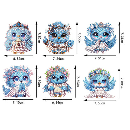 6pcs Flower Insect DIY Diamond Painting Magnet Refrigerator for Adults Beginners