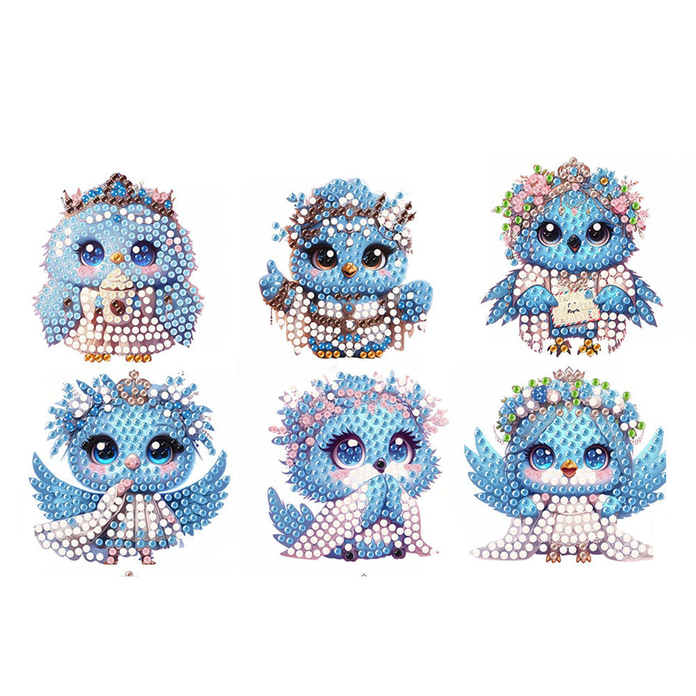 6pcs Flower Insect DIY Diamond Painting Magnet Refrigerator for Adults Beginners