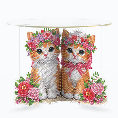 Acrylic Diamond Painting Plant Stand Diamond Art Potted Plant Holder Home Decor