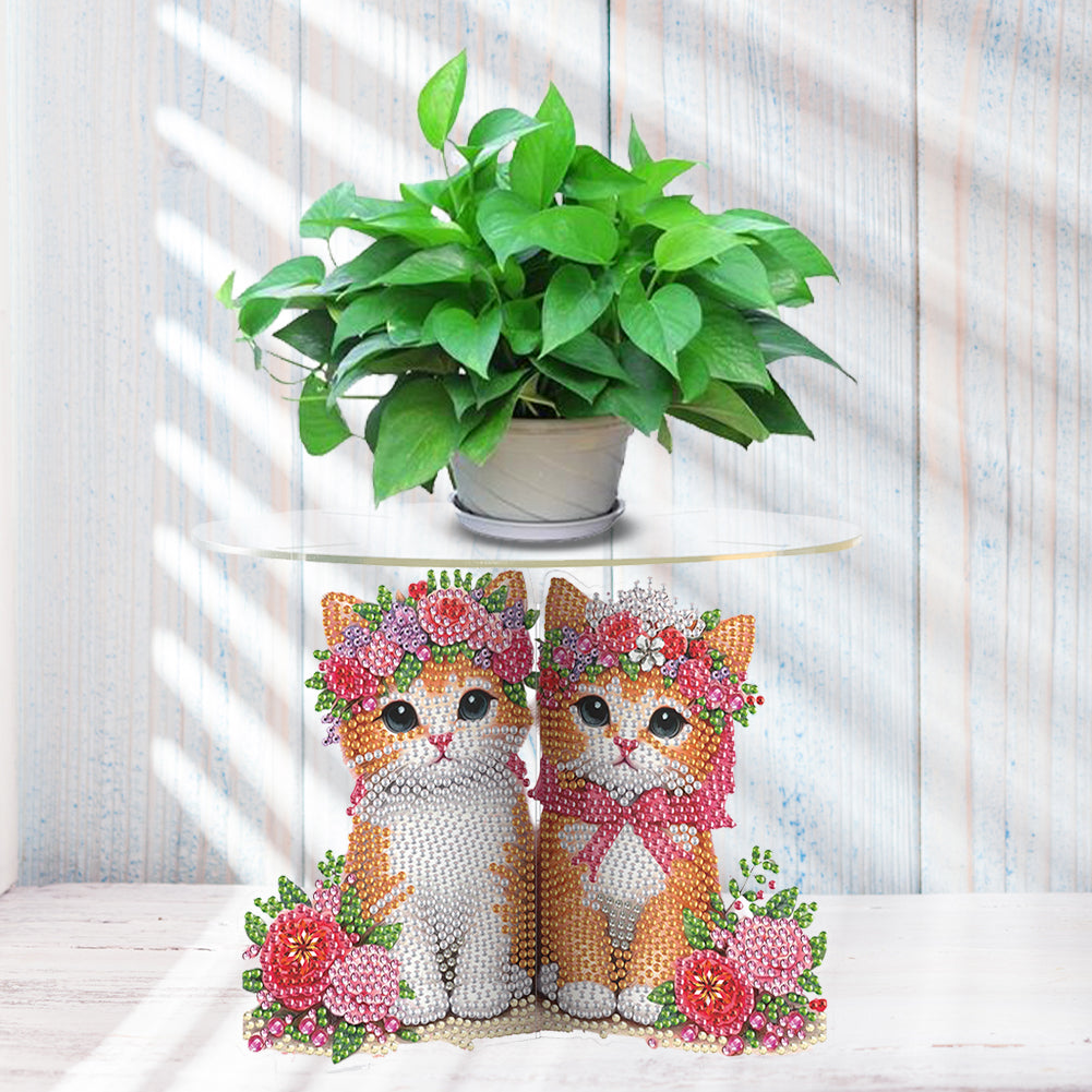 Acrylic Diamond Painting Plant Stand Diamond Art Potted Plant Holder Home Decor
