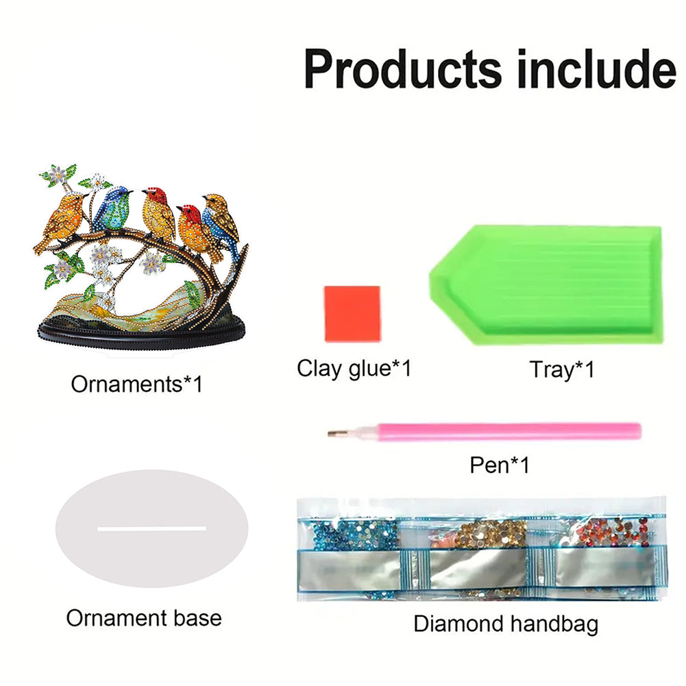 Animal Special Shaped 5D DIY Diamond Painting Tabletop Ornaments Kit Table Decor