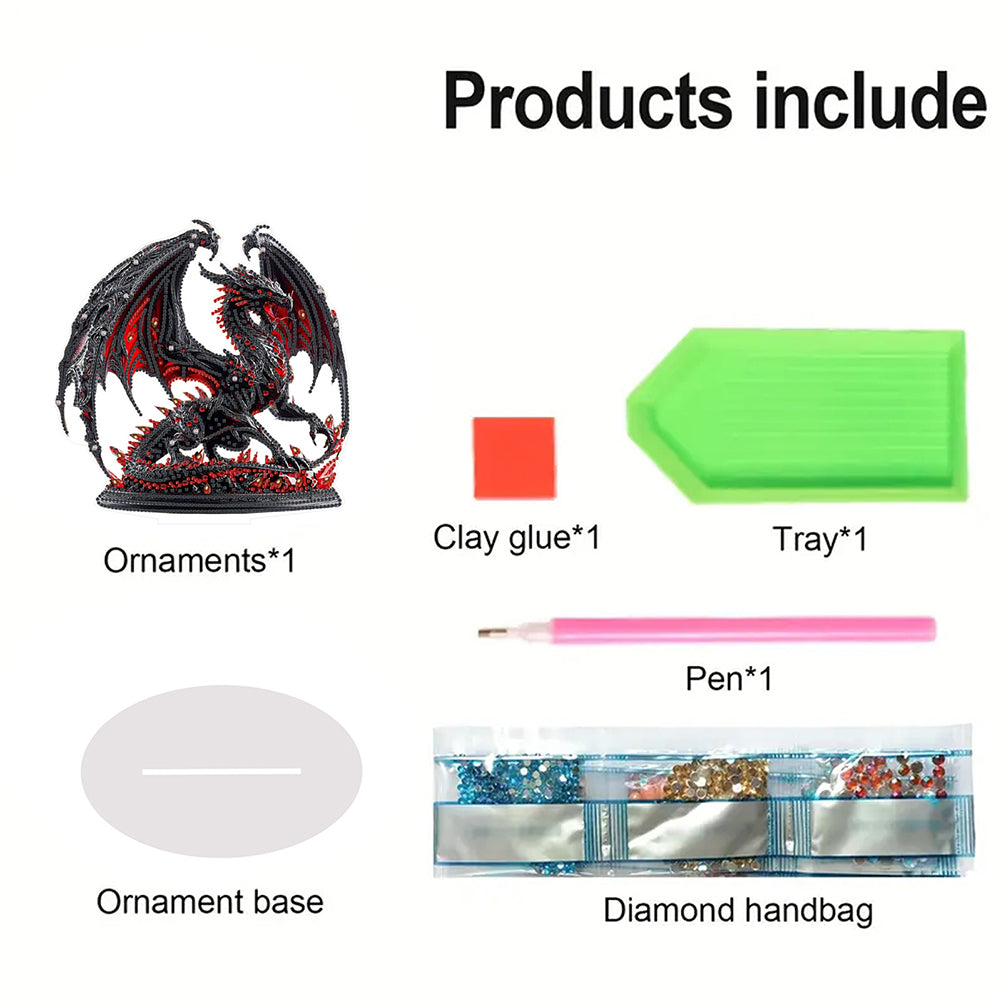 Animal Special Shaped 5D DIY Diamond Painting Tabletop Ornaments Kit Table Decor