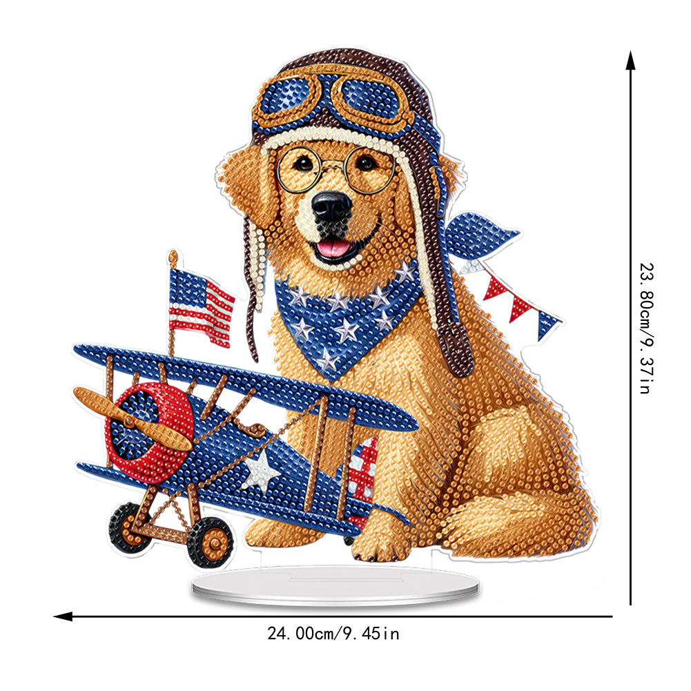 Independence Day Diamond Painting Tabletop Ornaments Kit Patriotic Centerpieces