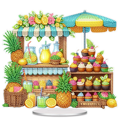Acrylic Special Shape Flower Table Top Diamond Painting Ornament Kits Home Decor