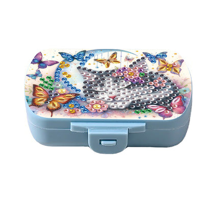 5D DIY Diamond Painting Dot Pill Case Diamond Art Pill Storage Box for Art Craft