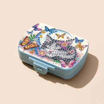 5D DIY Diamond Painting Dot Pill Case Diamond Art Pill Storage Box for Art Craft