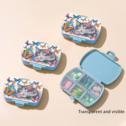 5D DIY Diamond Painting Dot Pill Case Diamond Art Pill Storage Box for Art Craft