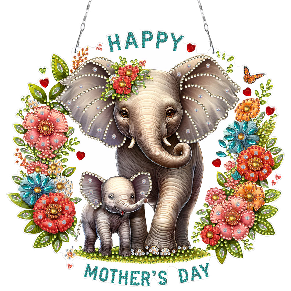 Bear DIY Diamond Art Pendant Kit Diamond Painting Hanging Pendant for Art Crafts