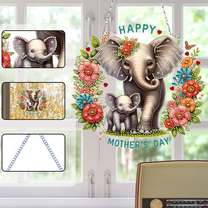 Bear DIY Diamond Art Pendant Kit Diamond Painting Hanging Pendant for Art Crafts