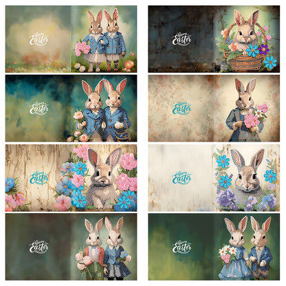 6/8PCS DIY Diamond Art Greeting Cards Animal Theme Congratulations Cards & Gifts