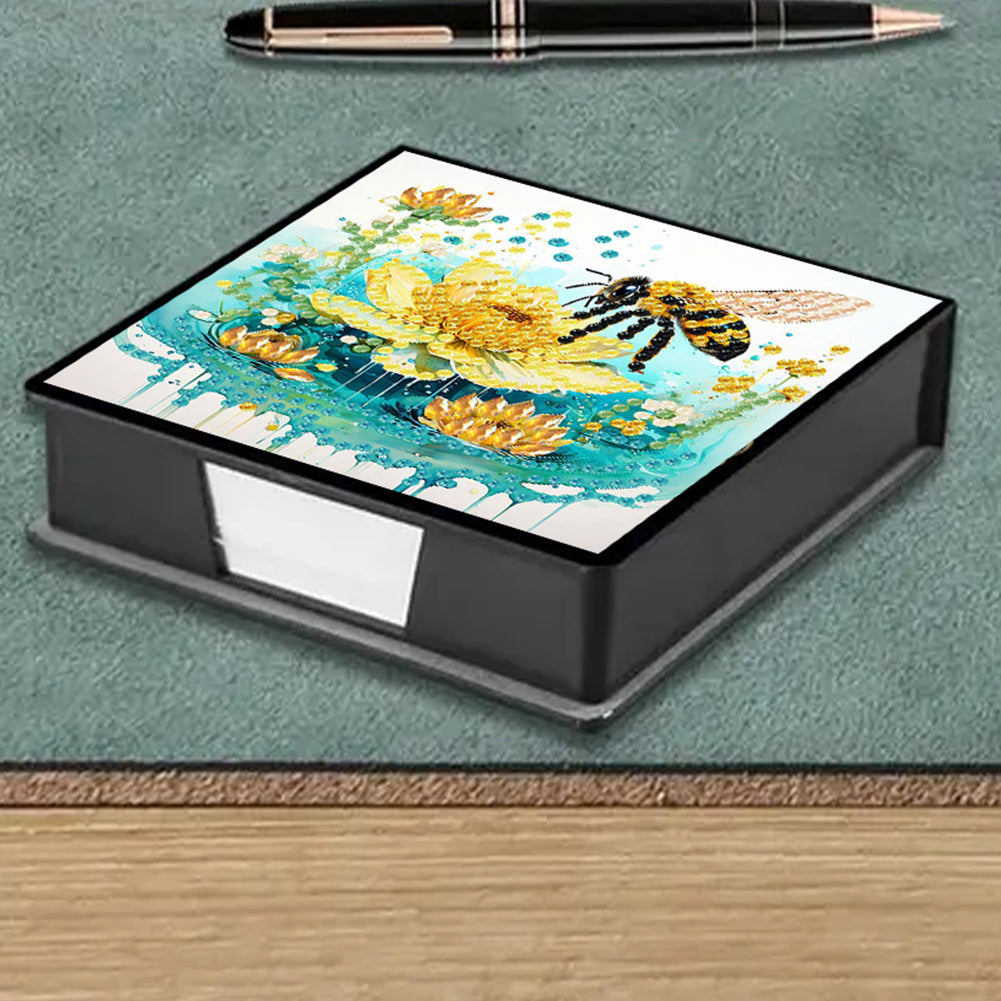 Cross Leather Diamond Art Note Box with 160 Sheets of Paper for Adults Beginners