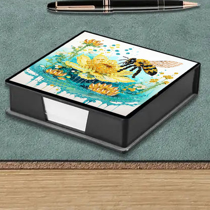 Cross Leather Diamond Art Note Box with 160 Sheets of Paper for Adults Beginners