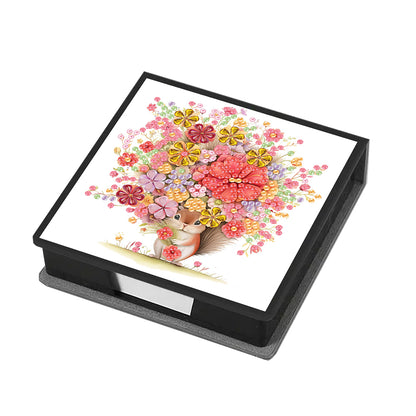Cross Leather Diamond Art Note Box with 160 Sheets of Paper for Adults Beginners