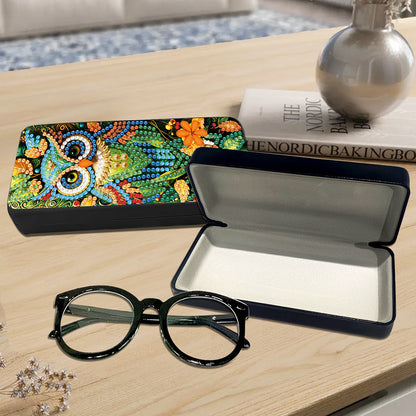 2Pcs Diamond Painting Eyeglasses Case Glasses Storage Case for Friends Gift