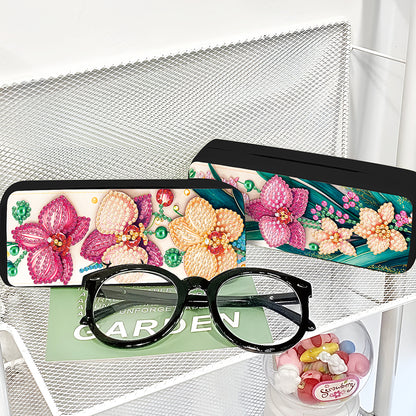 2Pcs Diamond Painting Eyeglasses Case Glasses Storage Case for Friends Gift