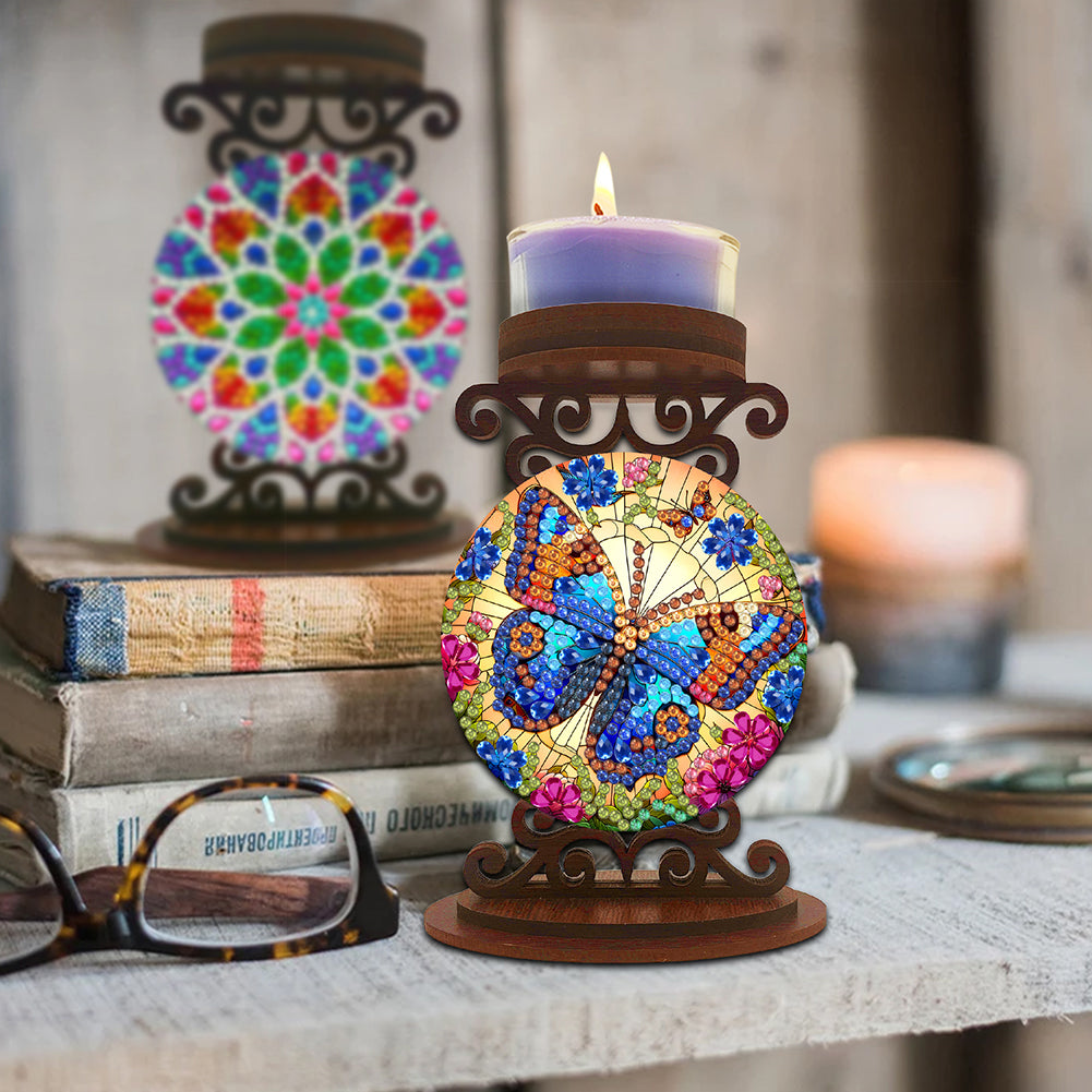 Animals Diamond Painting Candle Holder Ornaments Desktop Tea Light Candle Holder