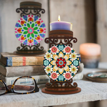 Animals Diamond Painting Candle Holder Ornaments Desktop Tea Light Candle Holder