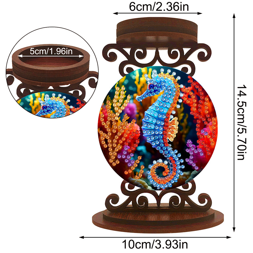 Animals Diamond Painting Candle Holder Ornaments Desktop Tea Light Candle Holder