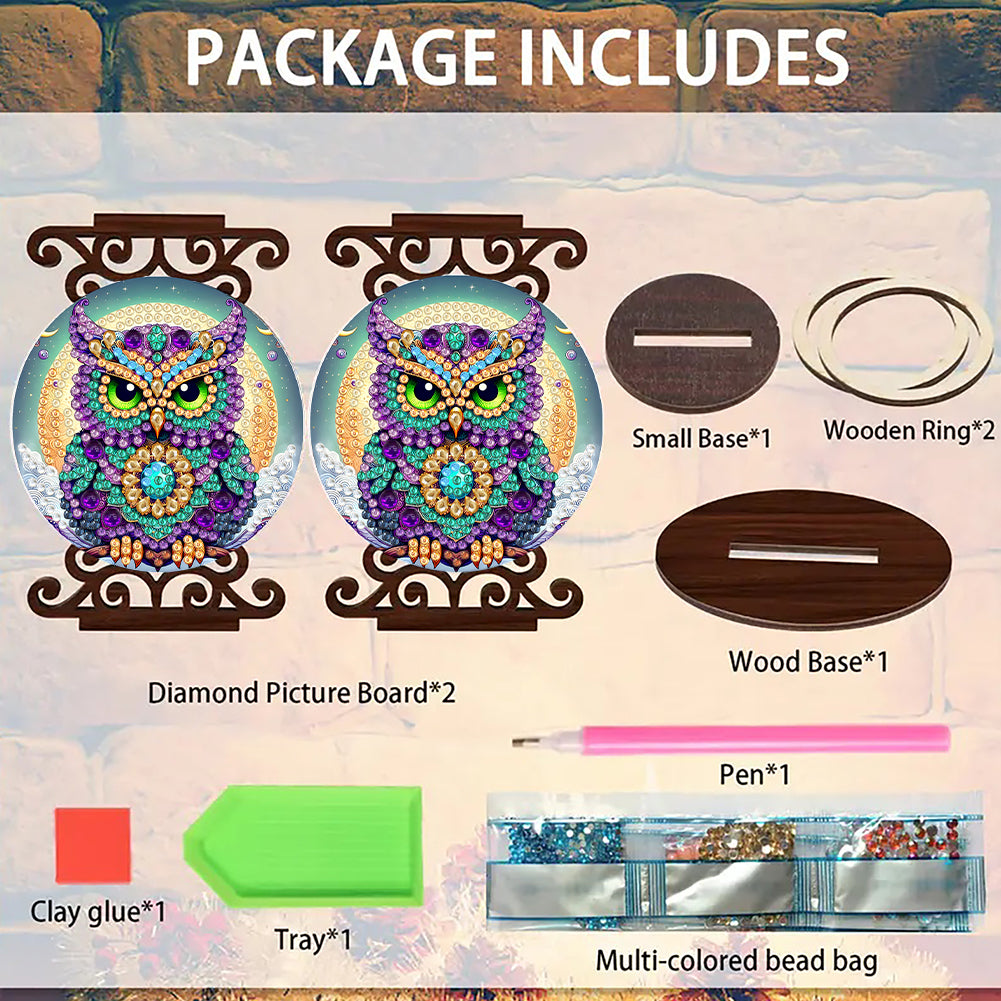 Animals Diamond Painting Candle Holder Ornaments Desktop Tea Light Candle Holder