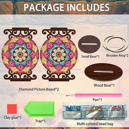 Animals Diamond Painting Candle Holder Ornaments Desktop Tea Light Candle Holder