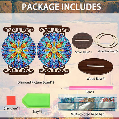 Animals Diamond Painting Candle Holder Ornaments Desktop Tea Light Candle Holder