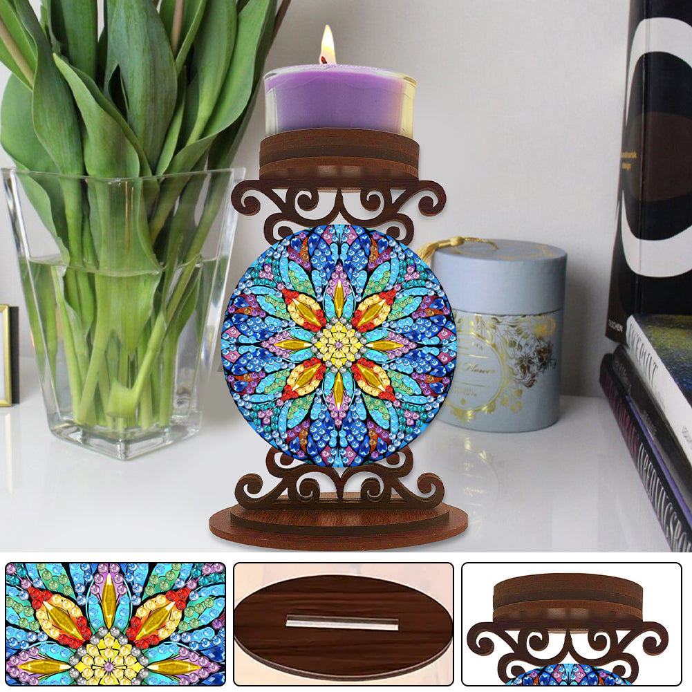 Animals Diamond Painting Candle Holder Ornaments Desktop Tea Light Candle Holder