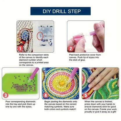 Animals Diamond Painting Candle Holder Ornaments Desktop Tea Light Candle Holder