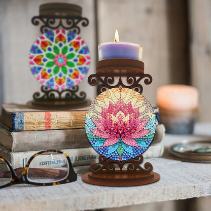 Animals Diamond Painting Candle Holder Ornaments Desktop Tea Light Candle Holder