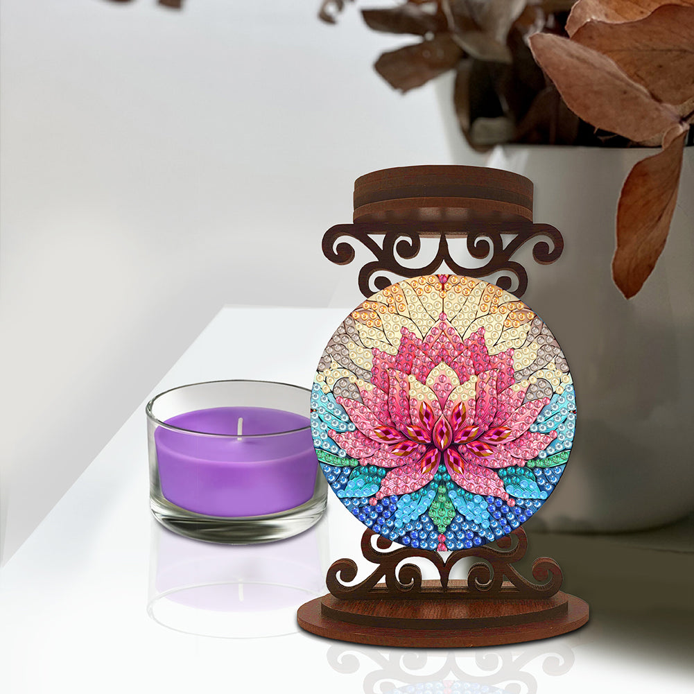 Animals Diamond Painting Candle Holder Ornaments Desktop Tea Light Candle Holder