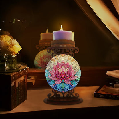 Animals Diamond Painting Candle Holder Ornaments Desktop Tea Light Candle Holder