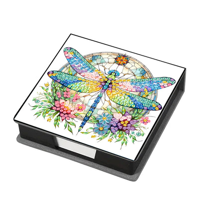 Cross Leather Diamond Art Note Box with 160 Sheets of Paper for Adults Beginners