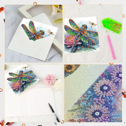 6pcs Diamond Painting Greeting Cards DIY Handmade Diamond Art Cards for Adults