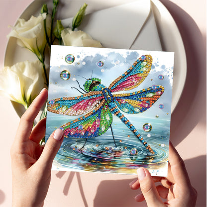 6pcs Diamond Painting Greeting Cards DIY Handmade Diamond Art Cards for Adults